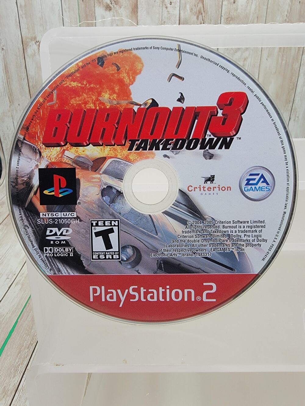 Burnout 3: Takedown - Greatest Hits (Sony PlayStation 2, PS2 - 2005) Disc Only
